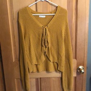 Front Tie Sweater
